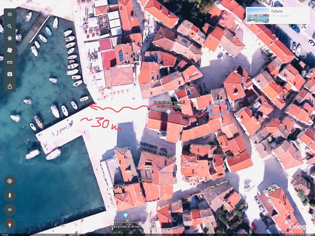 Istrian Stone House In The Heart Of The Beautiful Fishing Village Fazana - Only Few Steps From The Sea And The Wonderful Beach - Incl Plasma-Quad-Plus-Filter Against C O V I D Buitenkant foto